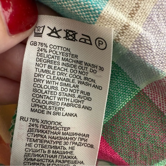 Reiss Matilda Jr. Crossback Madras Plaid Dress size 4-5yrs NWT! - Picture 9 of 9